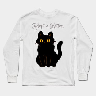 Adopt A Kitten Long Sleeve T-Shirt